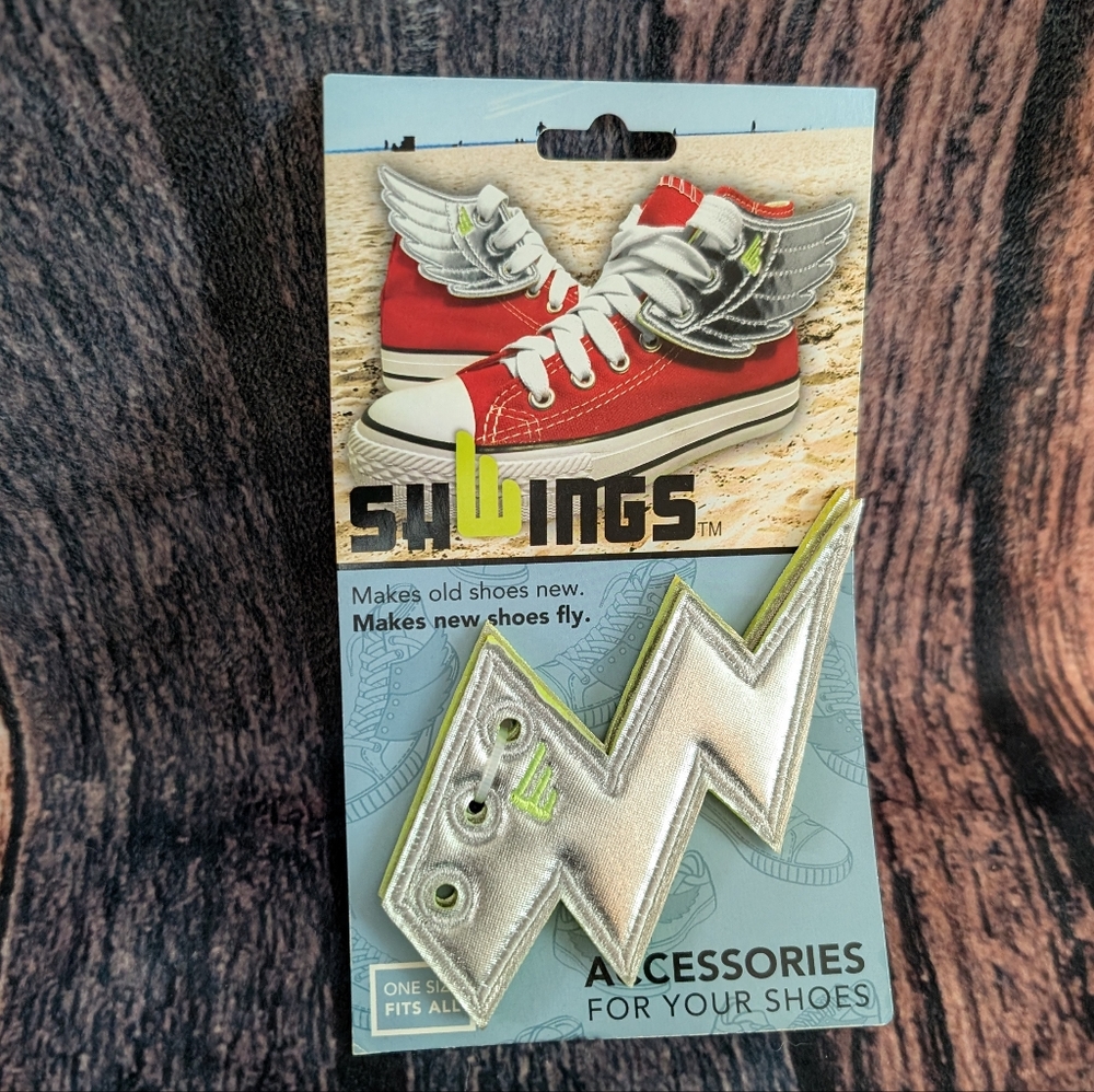 Shoe Accessories Lighting Bolt Wings